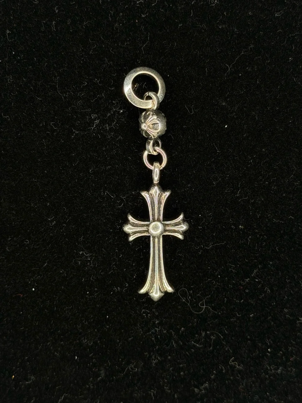 Chrome Hearts Classic Floral Cross with Ball Bail Unisex Pendant
